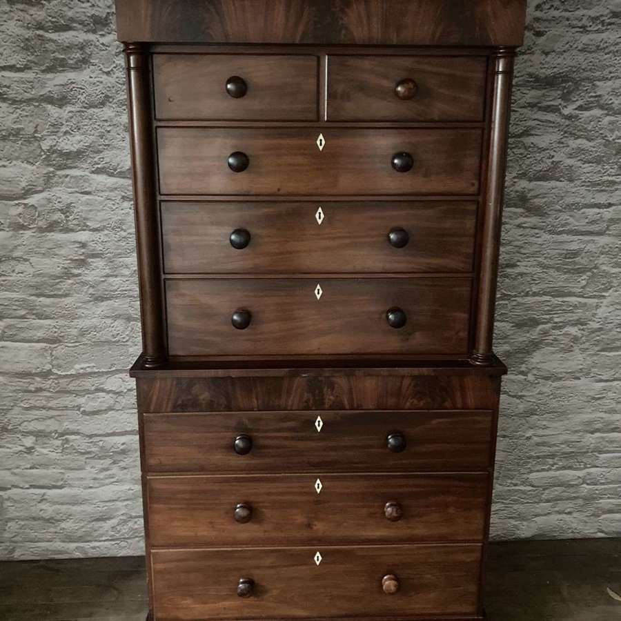 19th century chest on chest