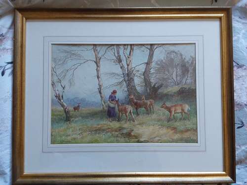 Water colour painting by Frederick J knowles