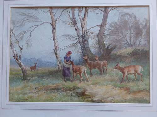 Water colour painting by Frederick J knowles